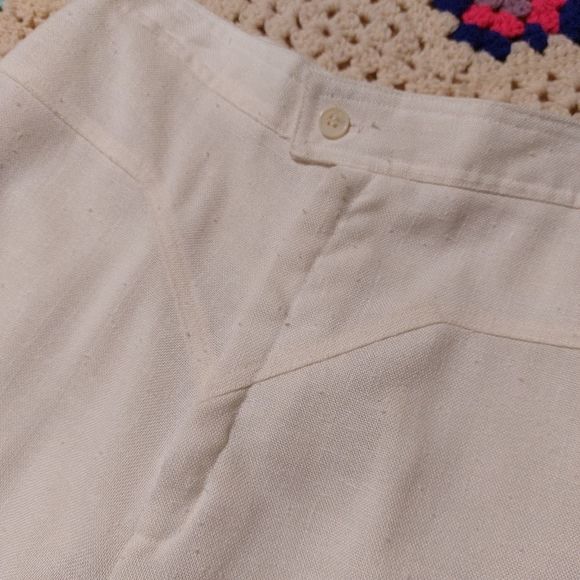 Vintage 1970's Pantasias high waisted V stitched wide leg pants true vin… - Picture 11 of 16